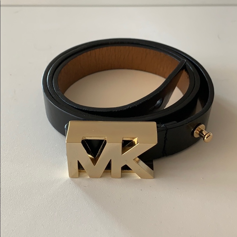 Michael Kors Black/Gold Belt